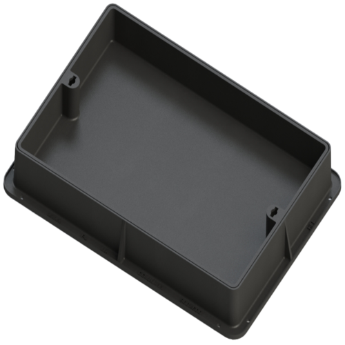 Rectangular recessed cover with D-400 frame